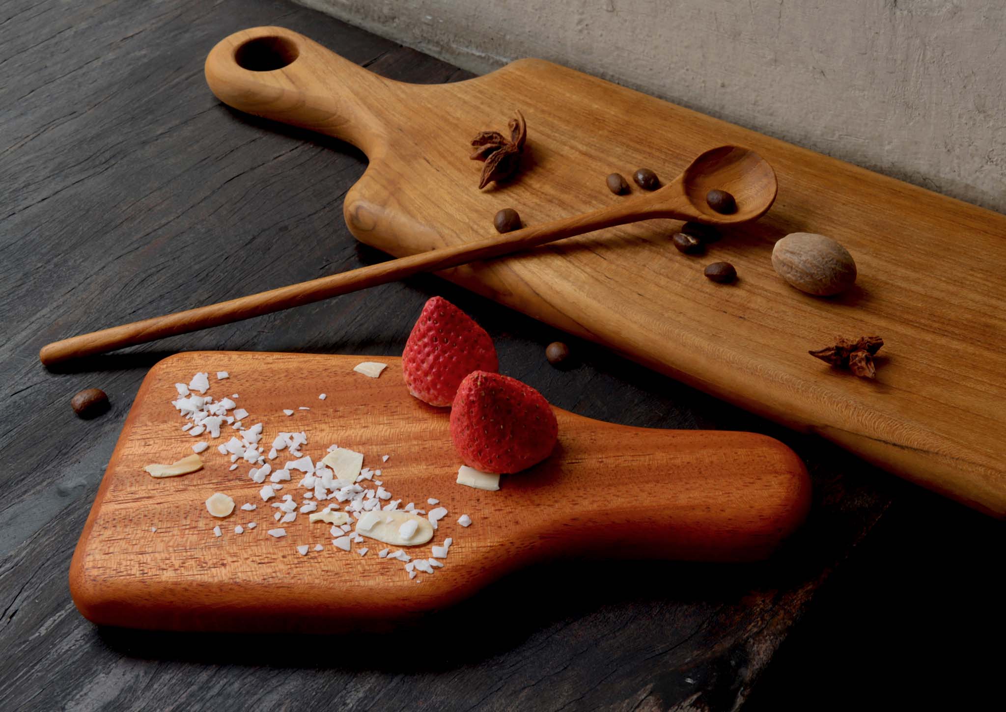 Mahogany Petit Wooden Dessert Board