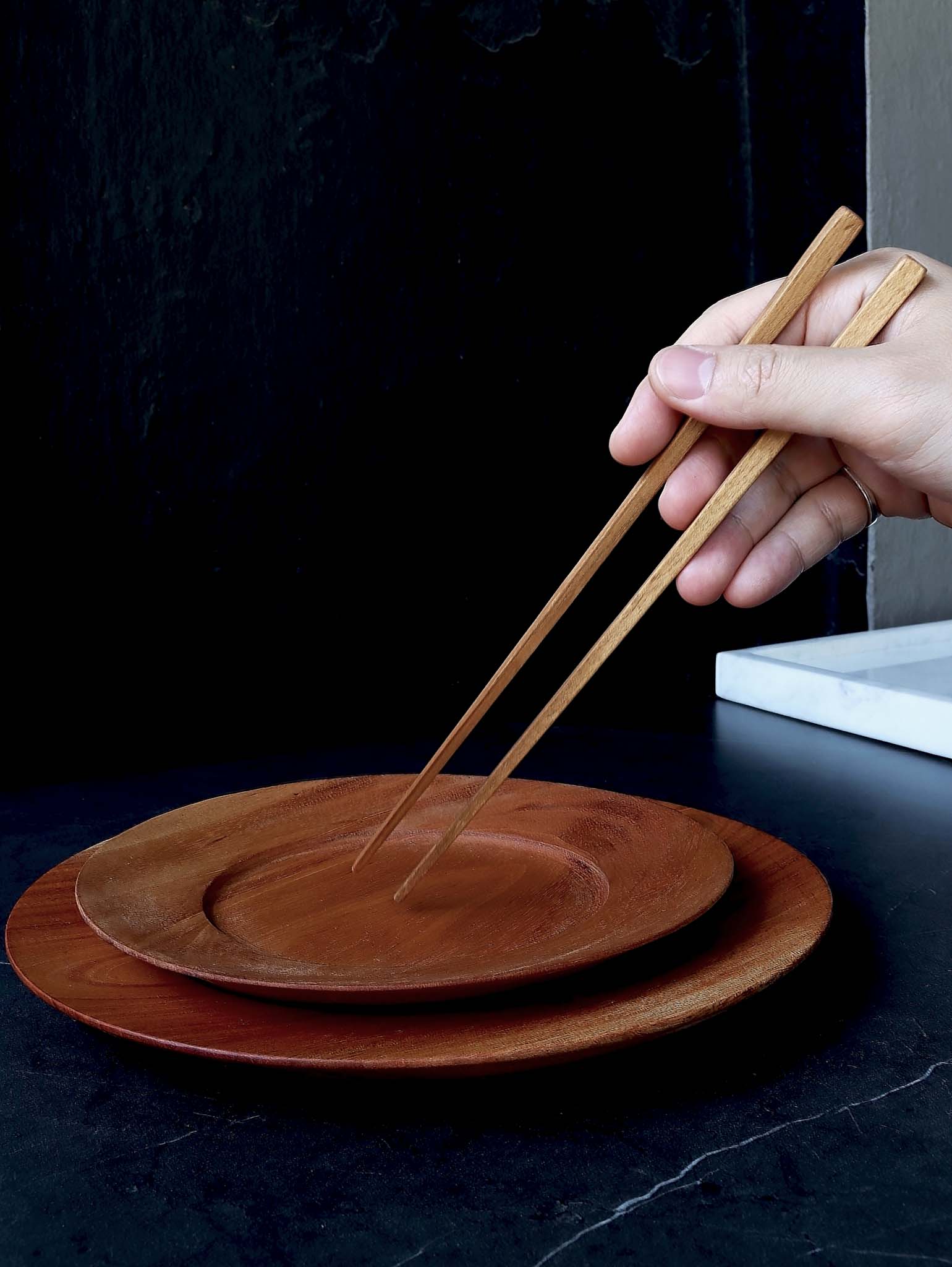 Essential Teak Wood Chopsticks
