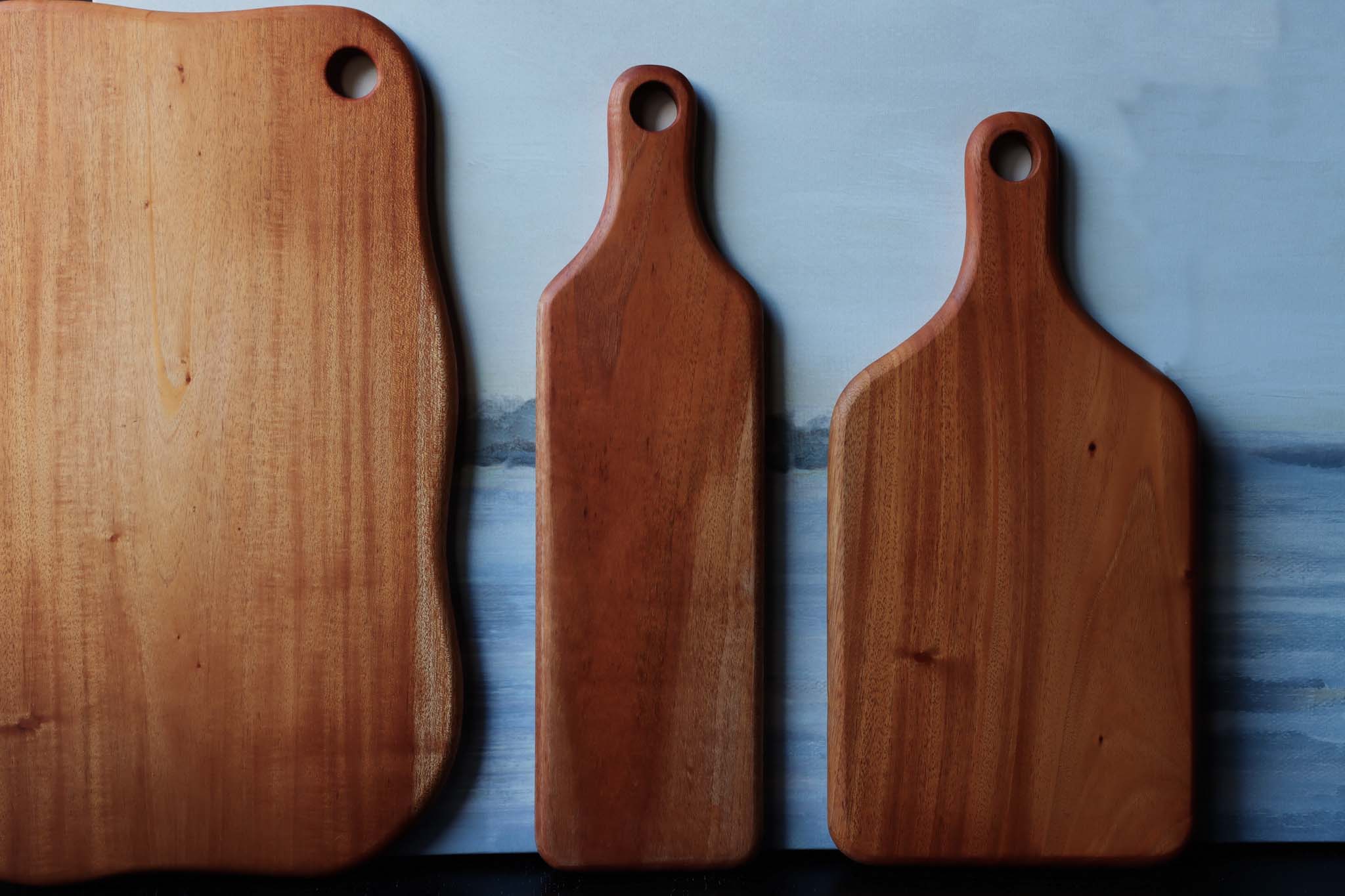 Mahogany Basic Handle Wooden Chopping Board